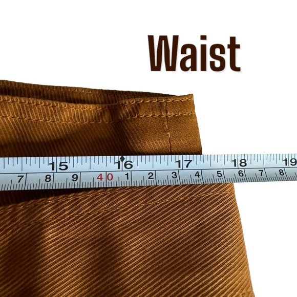 NWT Banana Republic Rust Orange Paper Bag Skirt with Belt womens 14 petite - Picture 8 of 10